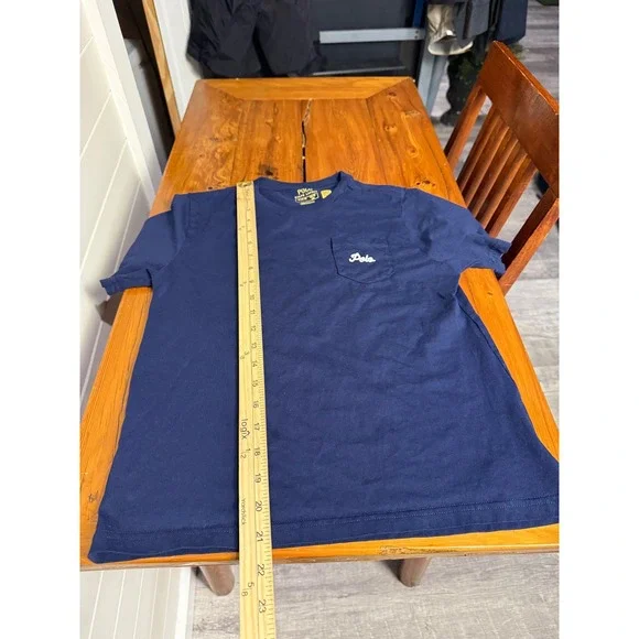 Polo Ralph Lauren Kids Navy Blue Dog Life Vest Graphic T Shirt Size M 8/10 - Picture 7 of 8